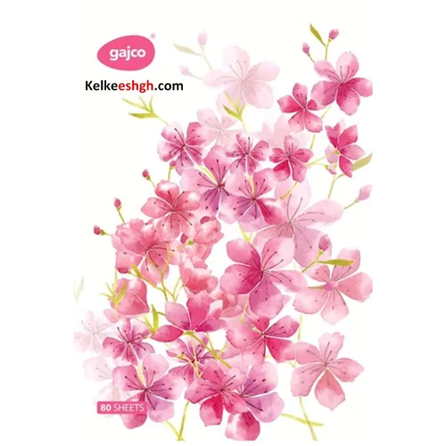 دفتر شکلاتی 80 برگ گاجکو طرح شکوفه گیلاس