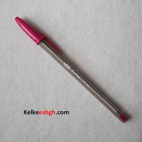 خودکار بیک کریستال لارج 1.6mm سرخابی