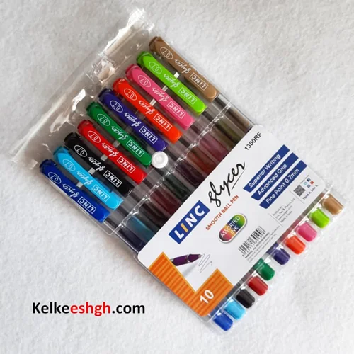 خودکار لینک مدل گلایسر 10 رنگ