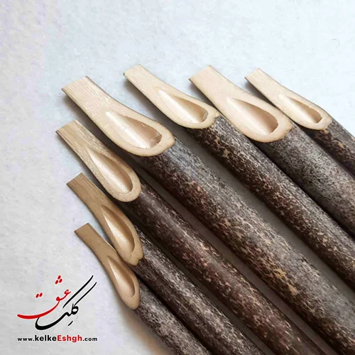 قلم نی بامبو خالدار قهوهای گرهدار (تراشیده)