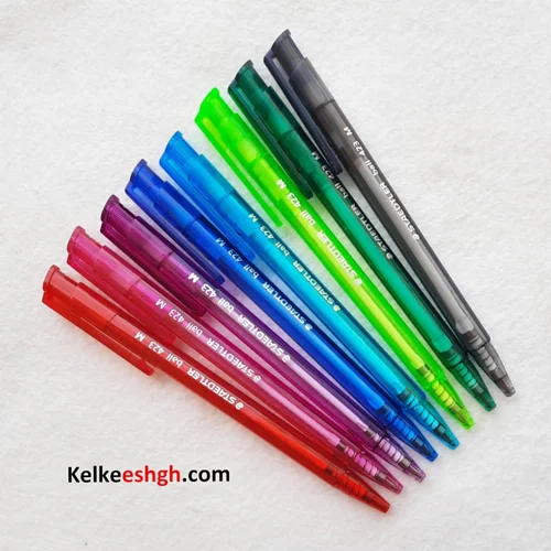 خودکار استدلر فشاری بال 423 - بستههای 8 رنگ