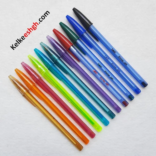 خودکار بیک سافت و فشن 1.2mm - بستههای 11 رنگ (کد 203)