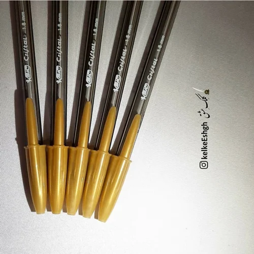 خودکار بیک کریستال لارج 1.6mm طلایی