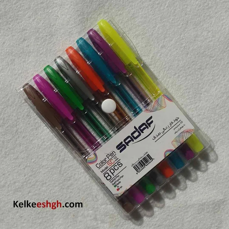 خودکار صدف رنگی مدل sc با قطر ساچمه 1mm