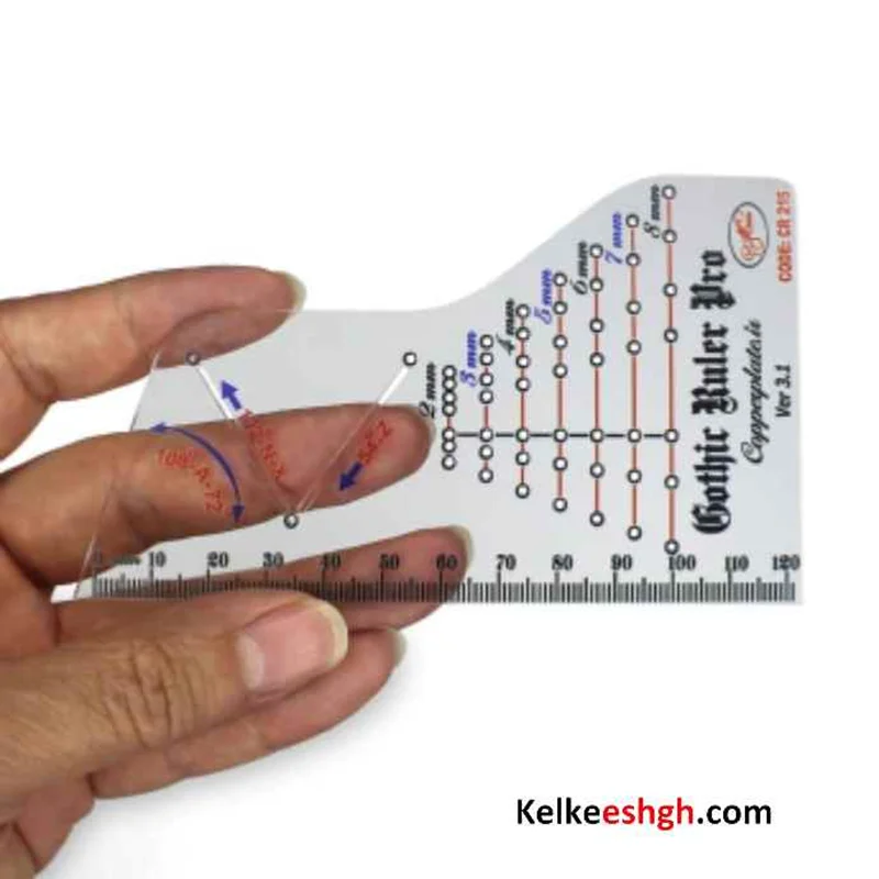 خطکش گوتیک حرفه ای (پرو)