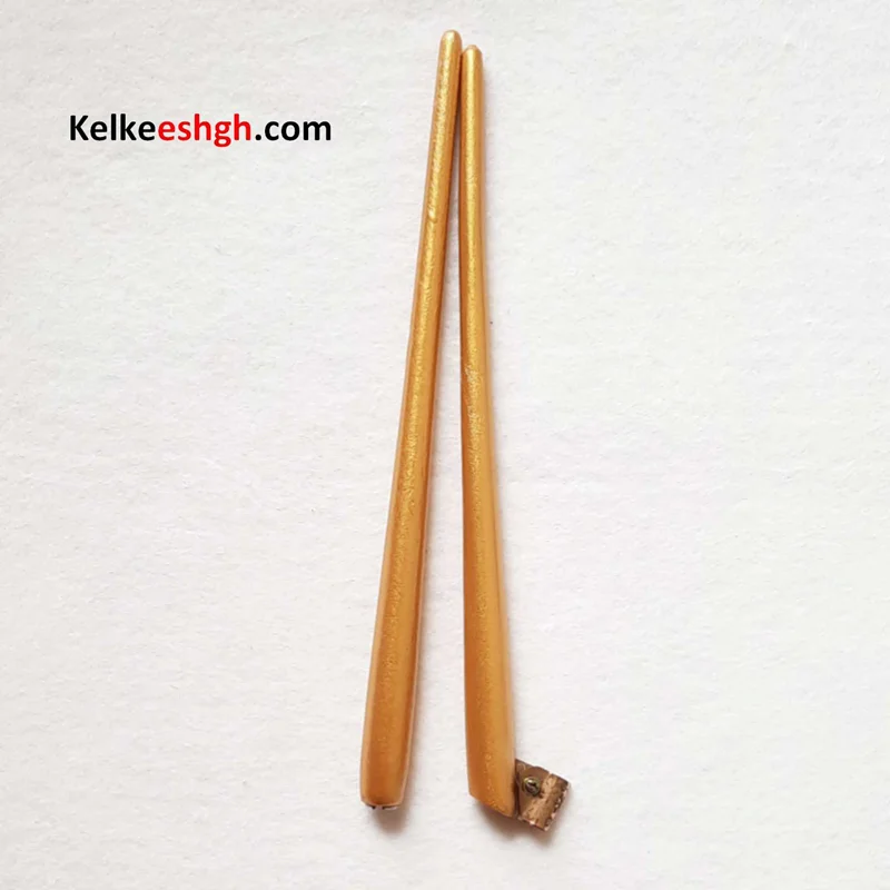 دسته قلم آرا ورق طلا و هولدر آبلیک برنزی