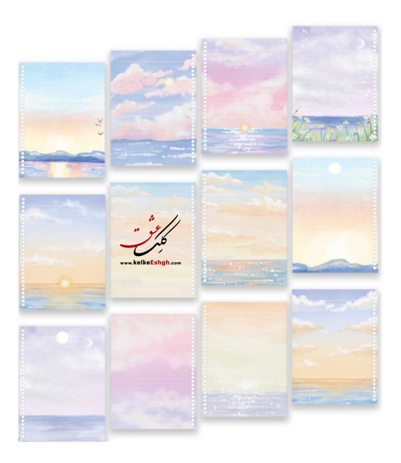 یدک کلاسور 20 حلقه با کاغذ ابروبادی - کد 20001