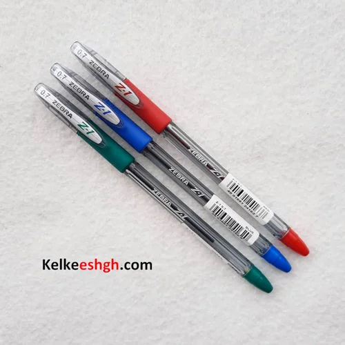 خودکار زبرا 0.7mm بستههای 3 رنگ (کد 121)