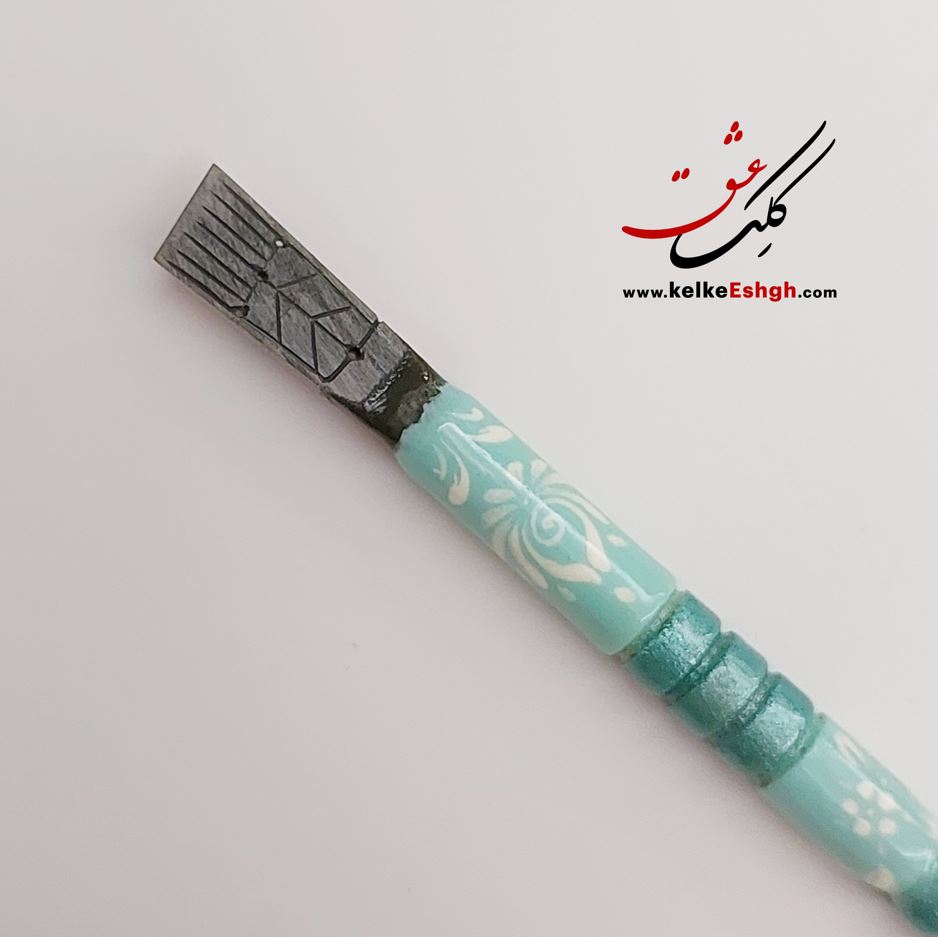 قلم پلیمری 21 میل پارویی نوک سبز رباط جزی - دسته قلم ابروباد (ویژه کوفی نوین، نقاشیخط و کالیگرافی)