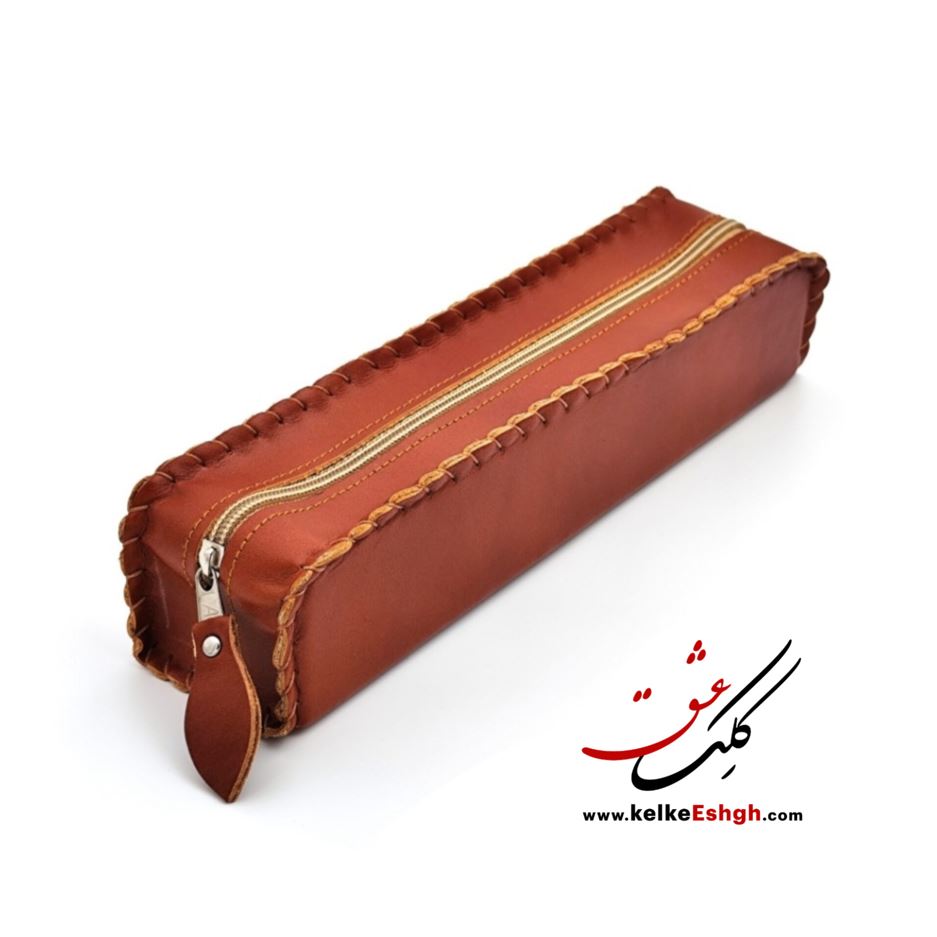 جاقلمی چرم طبیعی ساده