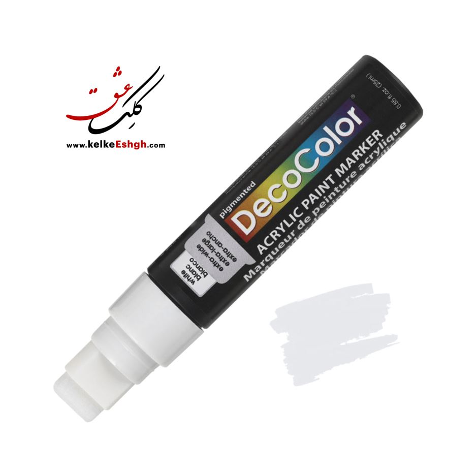 ماژیک اکریلیک دکوکالر جامبو (سرتخت ۱۵ میل) یوشیدا - سفید