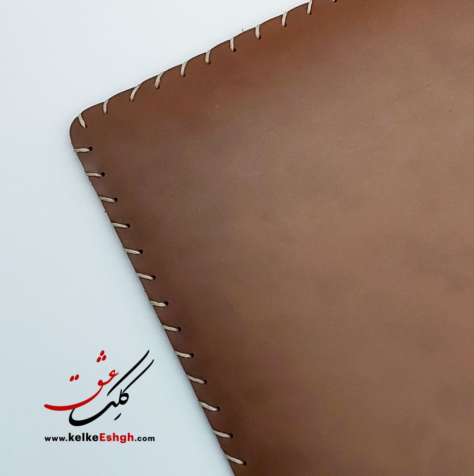 زیردستی چرم مقوادار دور دوخت میرزا ضخیم (ویژه خوشنویسی با خودکار و قلم)