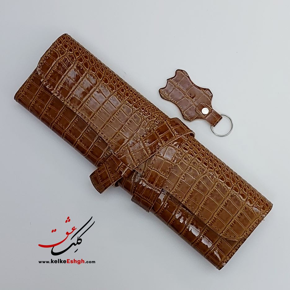 کیف جاقلمی چرمی تاشو