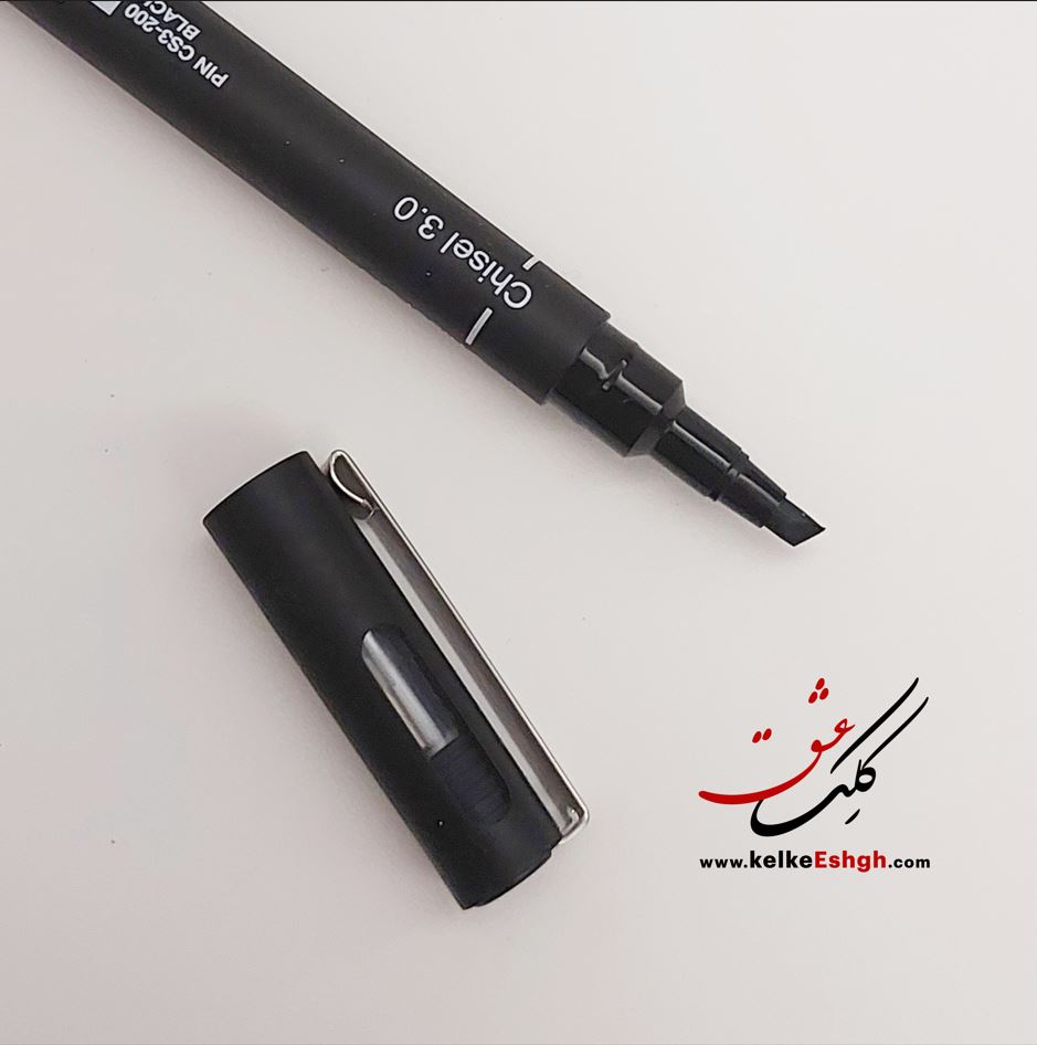 ماژیک خوشنویسی 3mm یونی پین - رنگ مشکی
